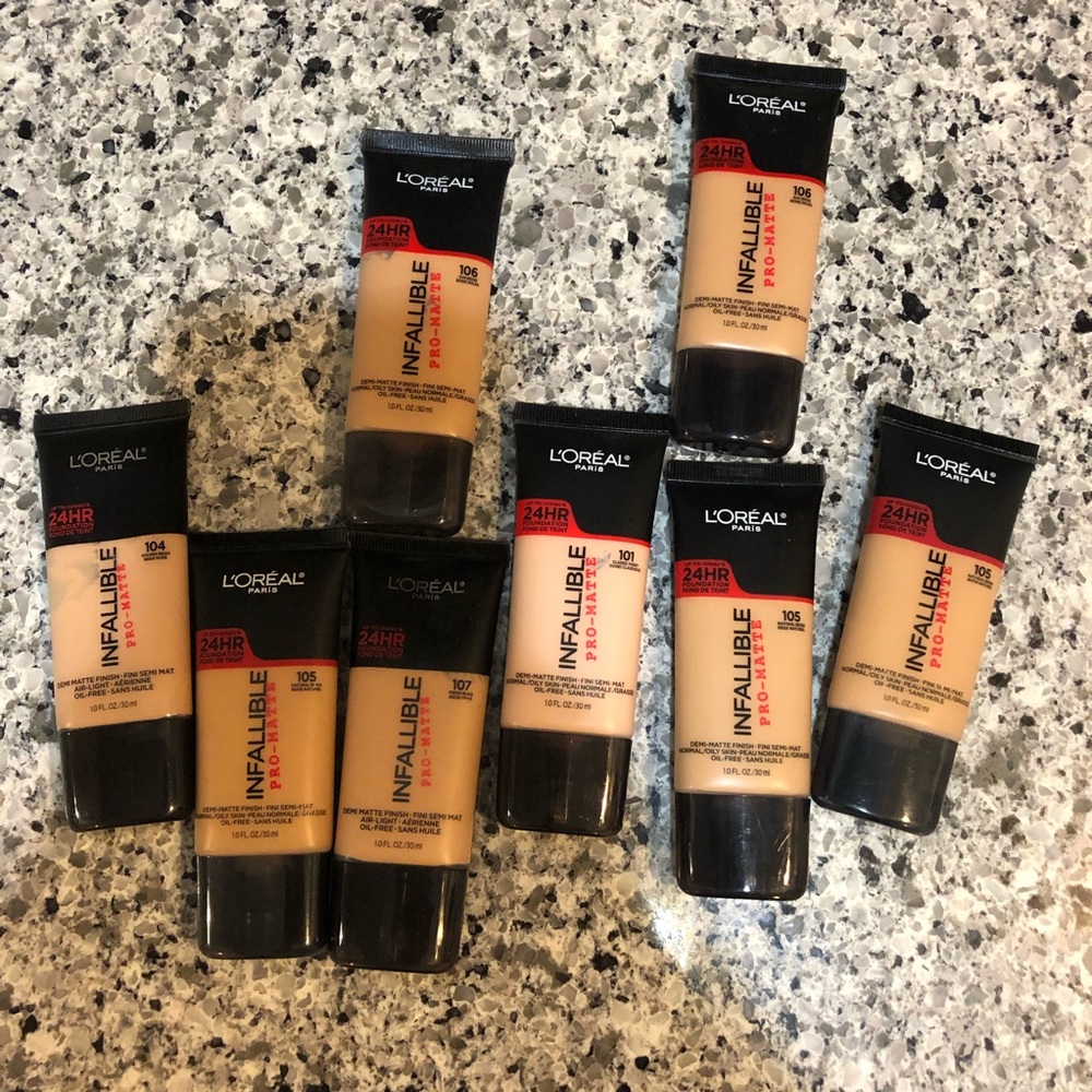 ❌SOLD❌7 L’Oréal Infallible Matte Foundations